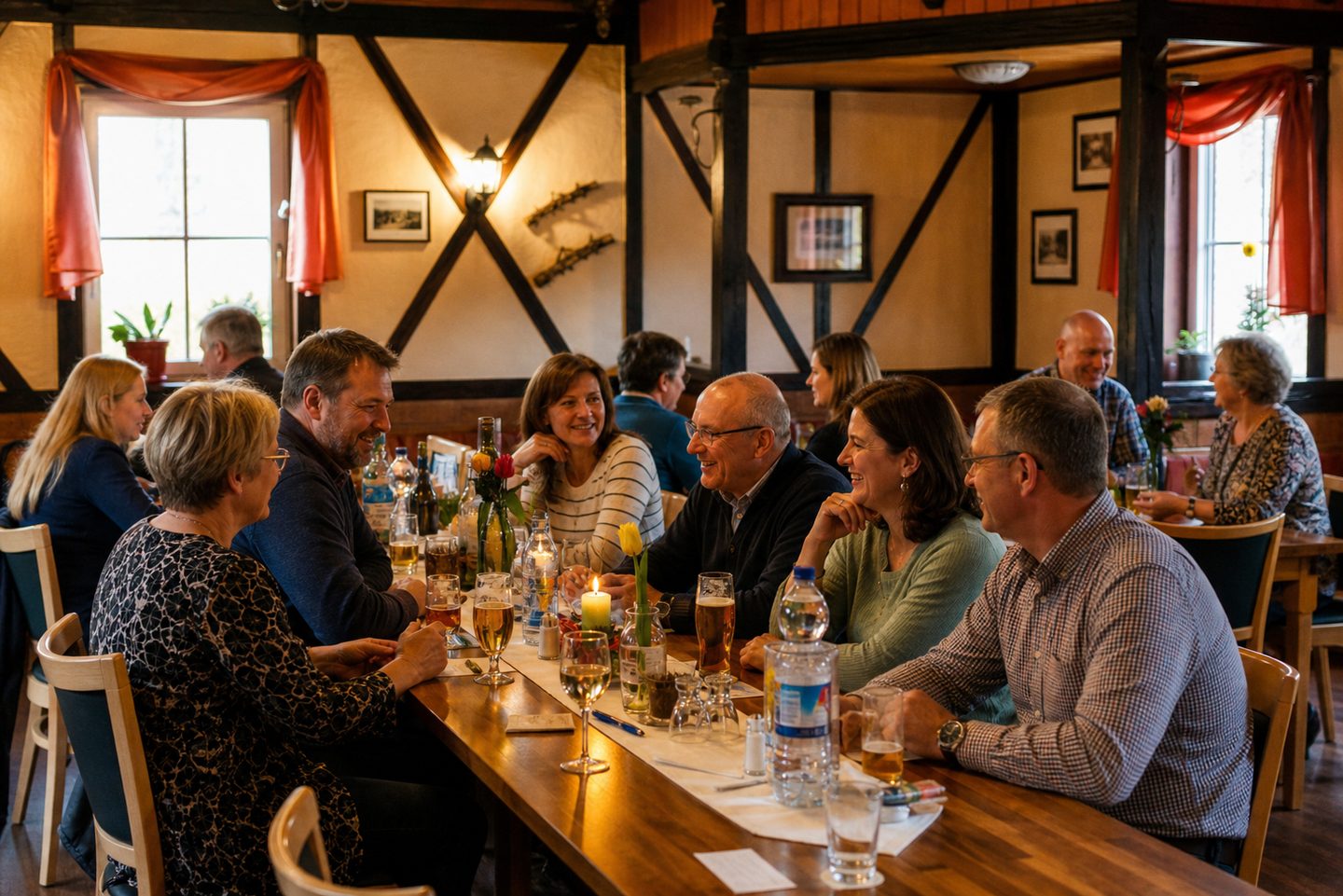 Gemütlicher Gastraum im Gasthaus Naturheilgarten