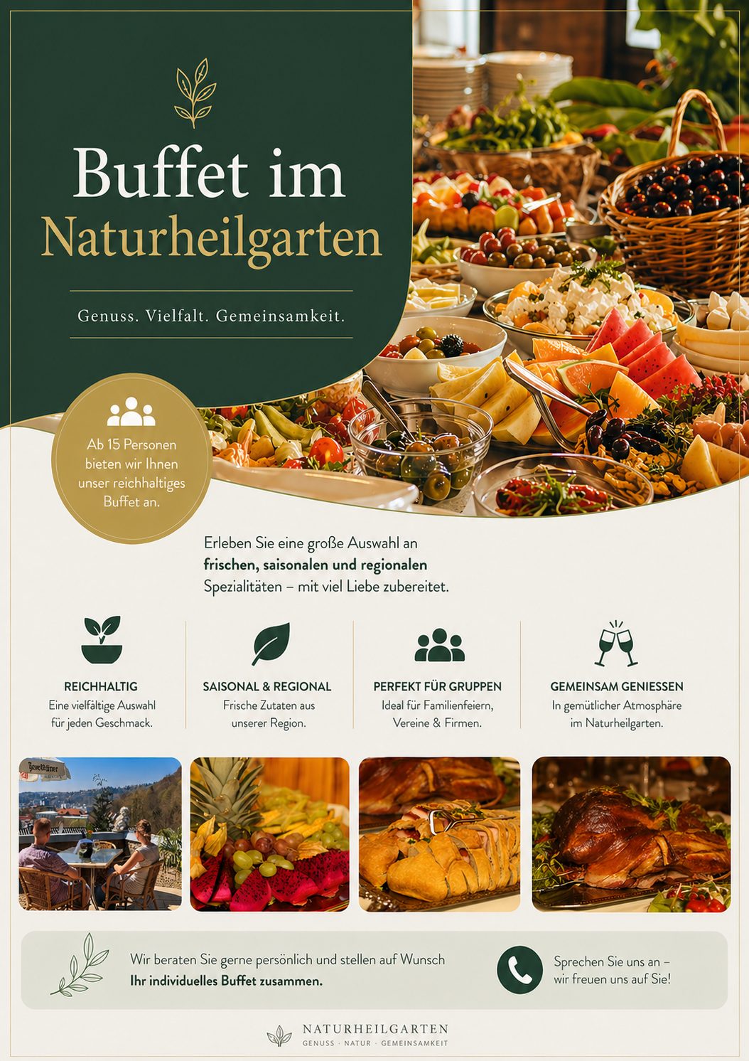 Buffet Menükarte