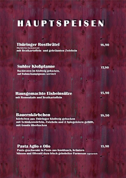 Originalkarte September 2026 – Hauptspeisen Seite 2